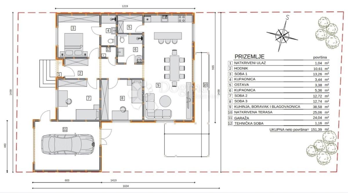 Casa Rakitovica, Donji Miholjac, 151,39m2