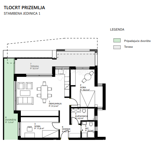 Allogio Centar, Varaždin, 86,30m2