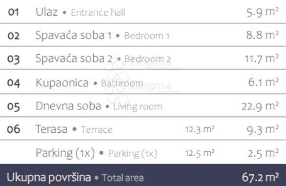 Allogio Premantura, Medulin, 98,90m2