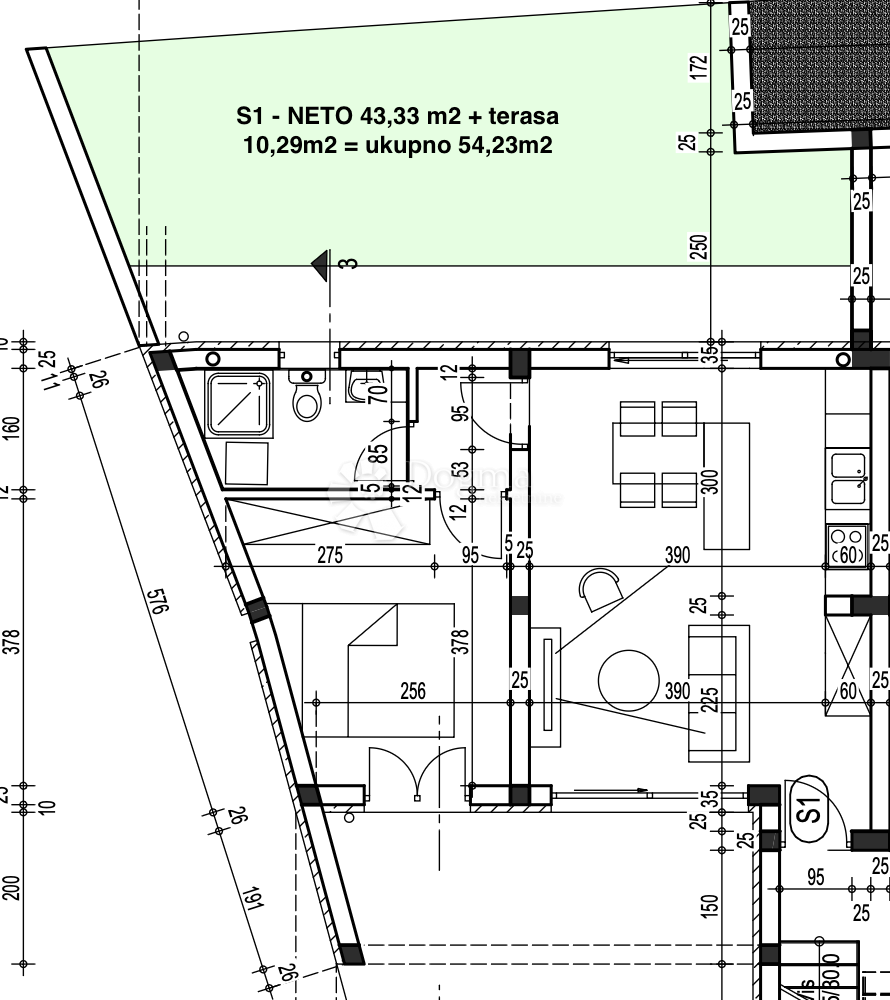 Allogio Ližnjan, 54m2