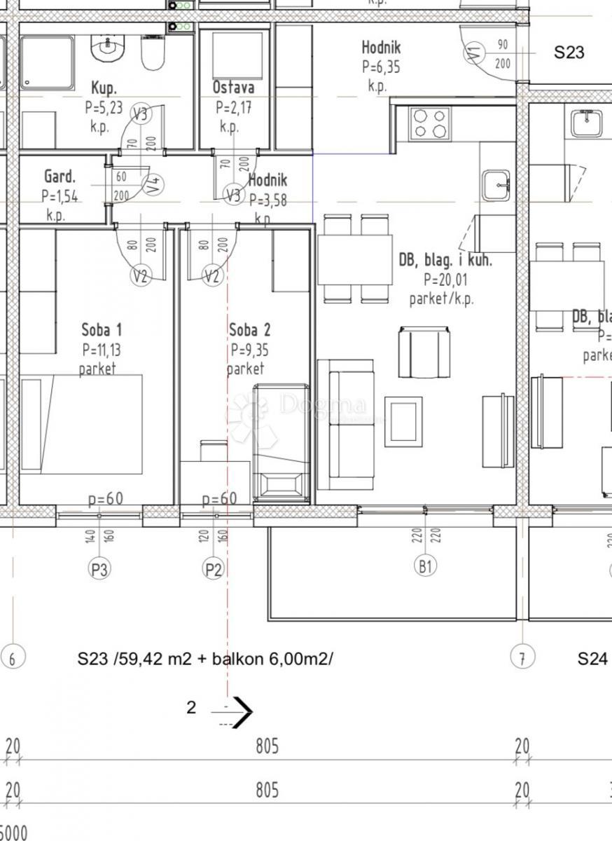 Allogio Gradići, Velika Gorica - Okolica, 44,16m2