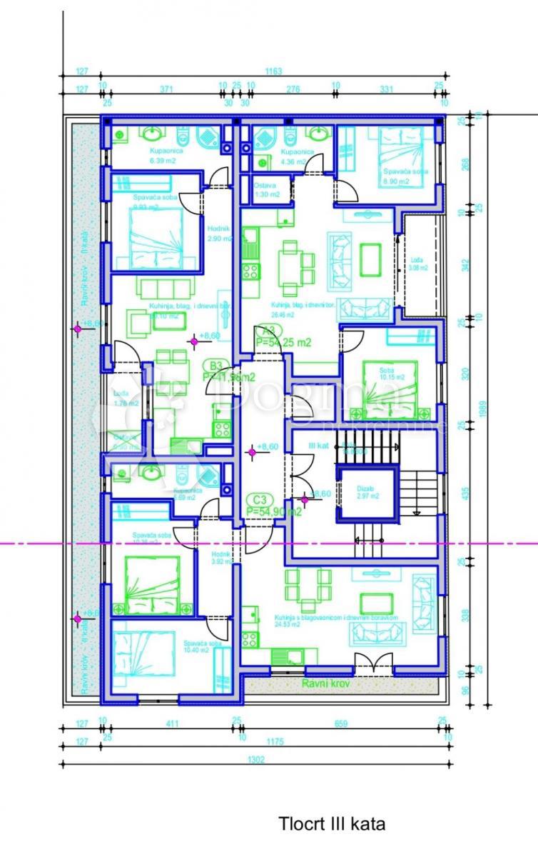 Allogio Centar, Pula, 54m2