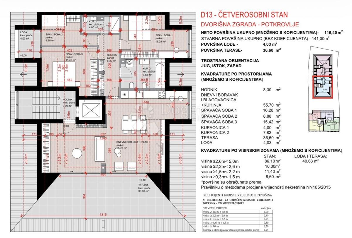 Allogio Laščina, Maksimir, 102,86m2