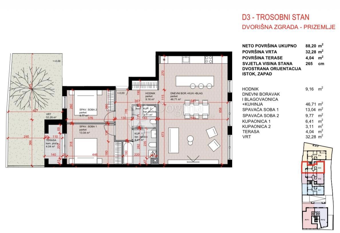 Allogio Laščina, Maksimir, 102,86m2