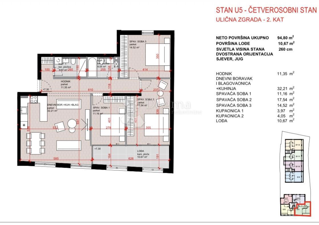 Allogio Laščina, Maksimir, 102,86m2