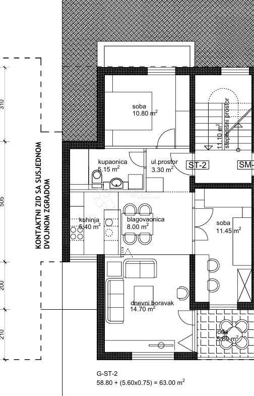 Allogio Makarska, 65,30m2