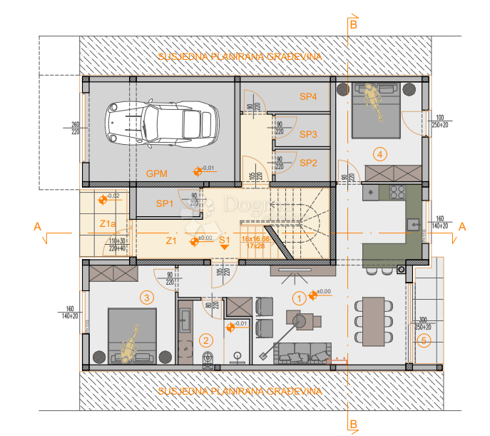 Allogio Štinjan, Pula, 66,27m2