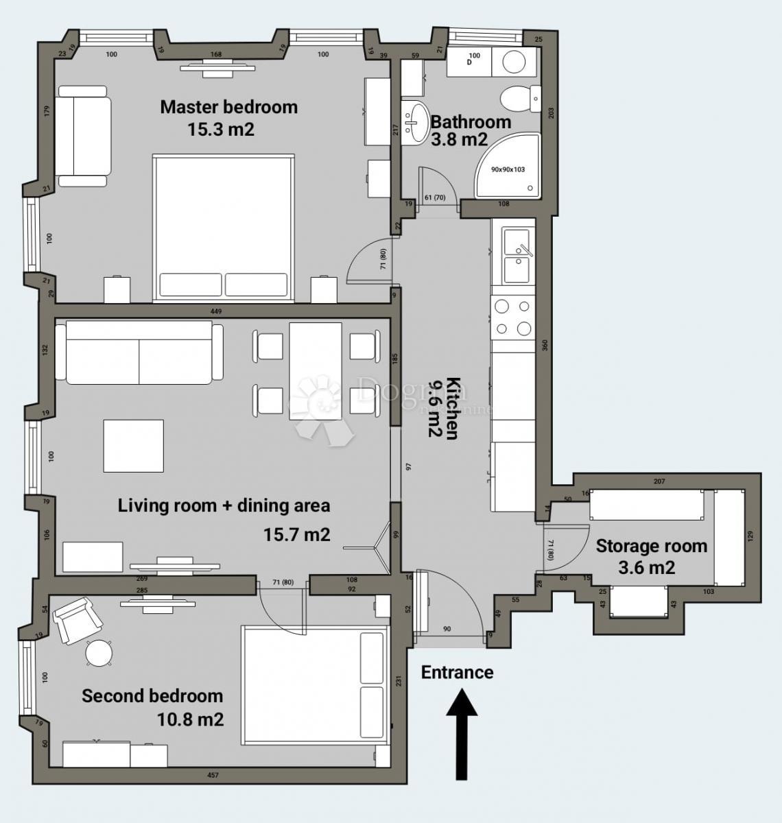 Allogio Poluotok, Zadar, 58,56m2