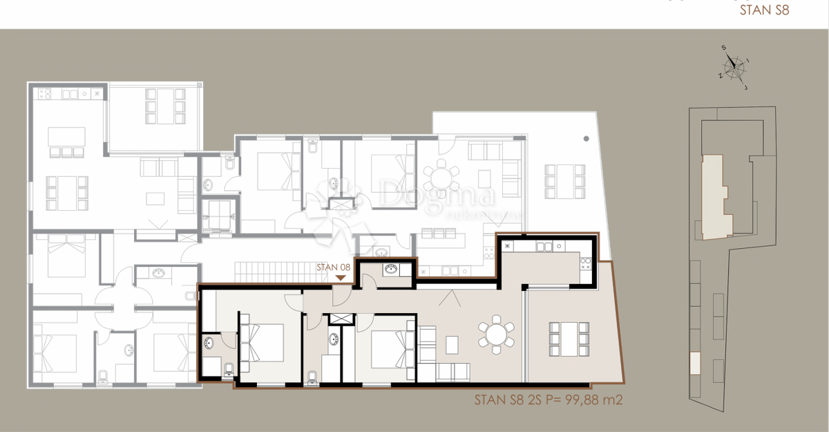 Allogio Privlaka, 99,88m2