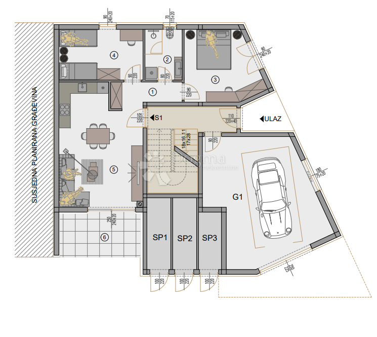 Allogio Centar, Pula, 77,88m2