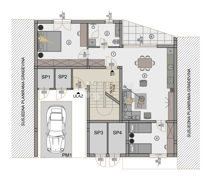 Allogio Centar, Pula, 77,88m2