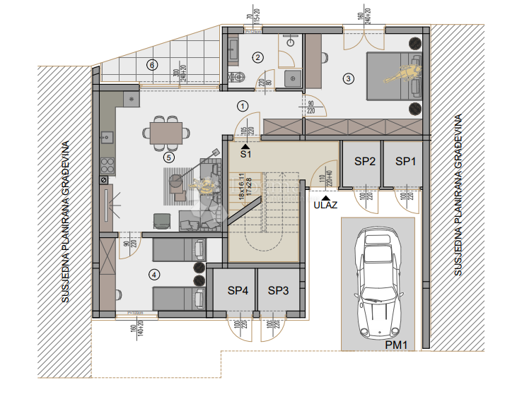 Allogio Centar, Pula, 77,88m2