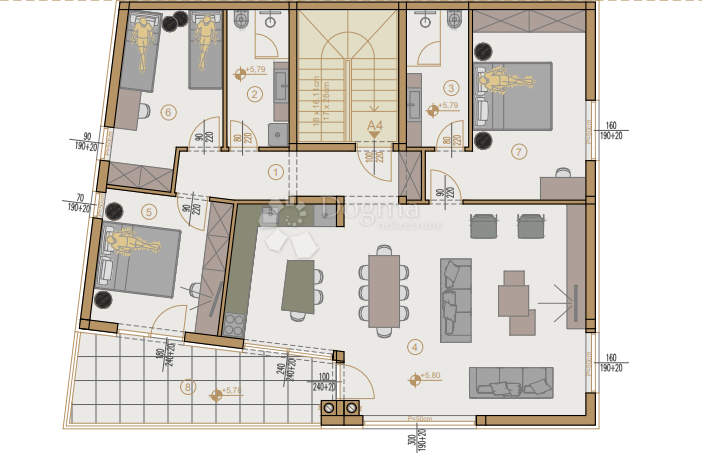 Allogio Centar, Pula, 54,75m2