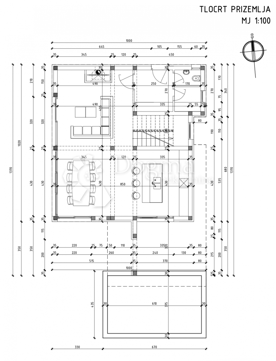 Casa Zatoglav, Rogoznica, 160,75m2