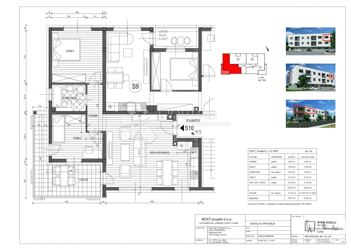 Allogio Hrašće Turopoljsko, Novi Zagreb - Zapad, 65,74m2