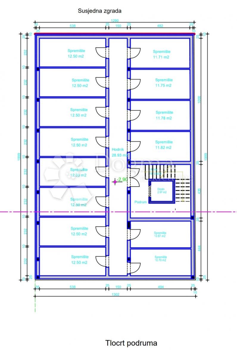 Allogio Centar, Pula, 54m2