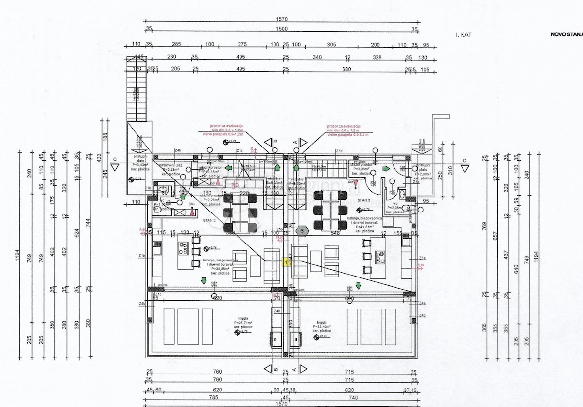 Allogio Drage, Pakoštane, 68m2