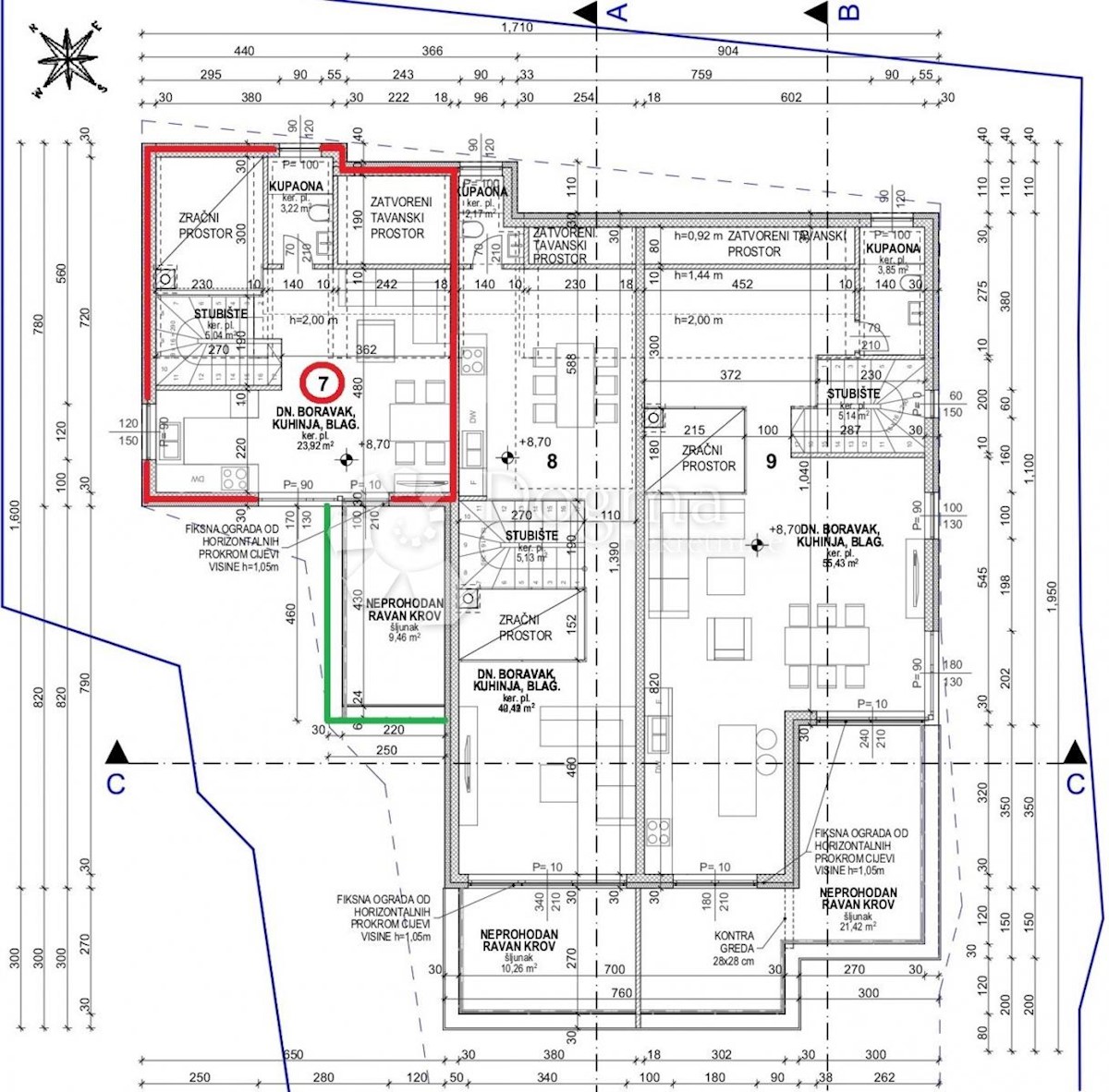 Allogio Povljana, 133m2