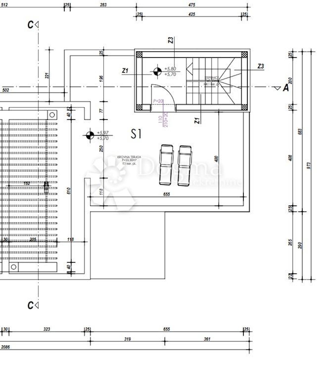 Allogio Vrsi, 204,30m2