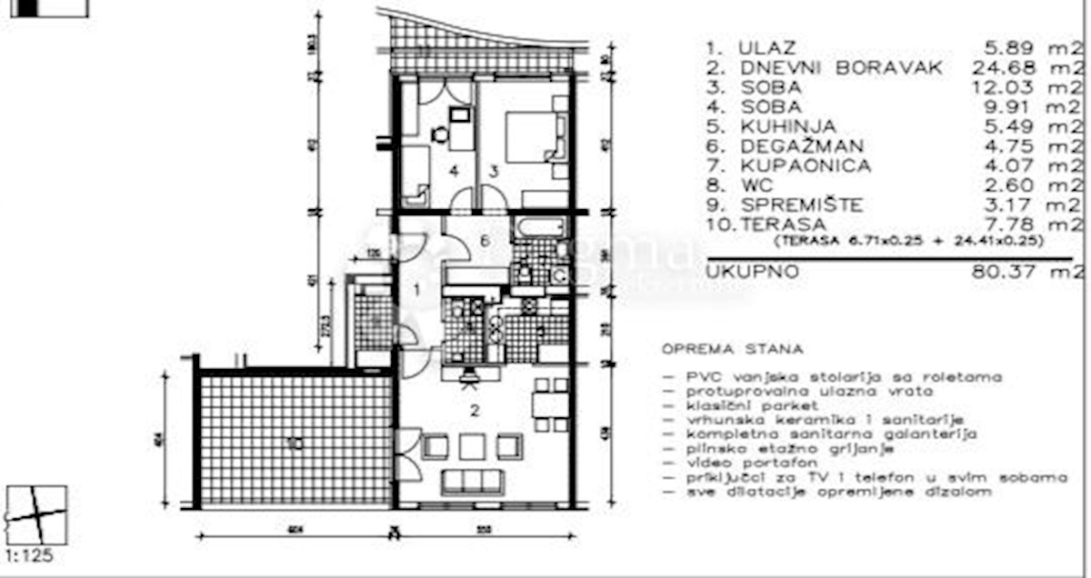 Allogio Sesvetski Kraljevec, Sesvete, 80m2