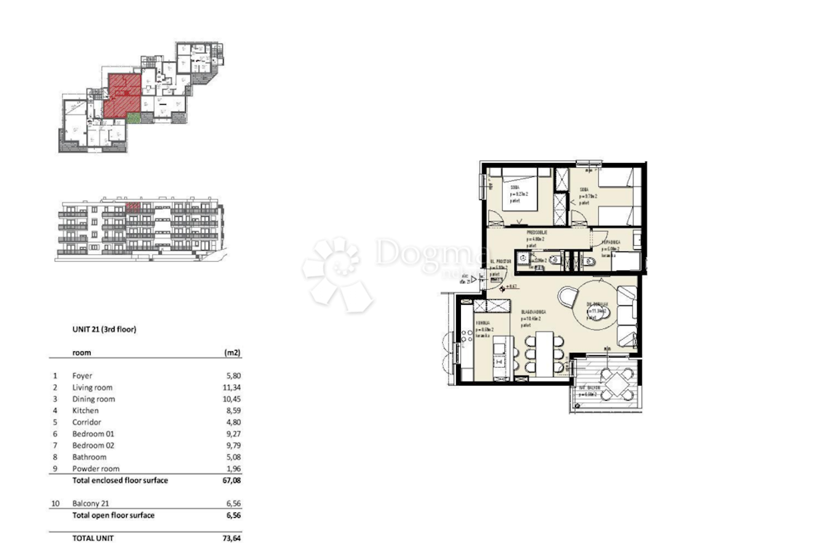 Allogio Seget Vranjica, Seget, 45,80m2