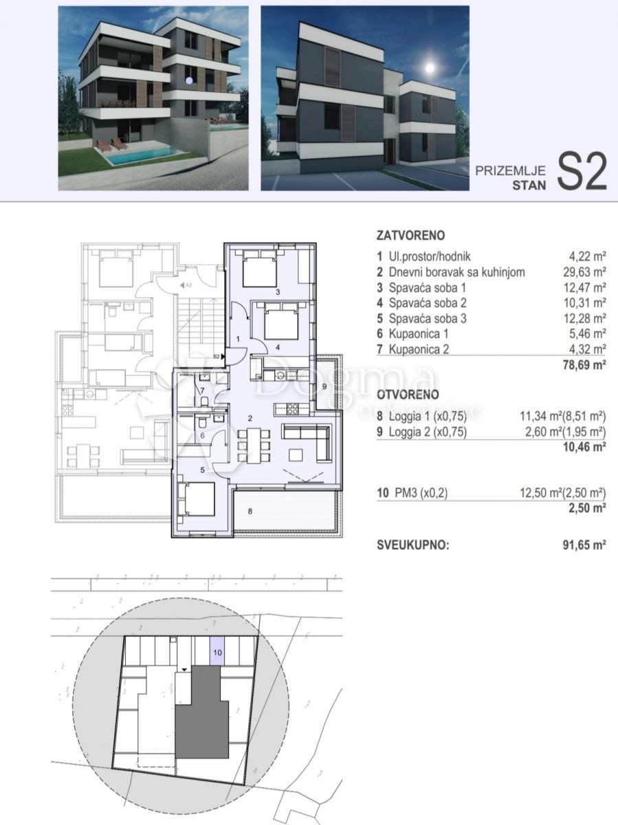 Allogio Šimuni, Pag, 78,26m2