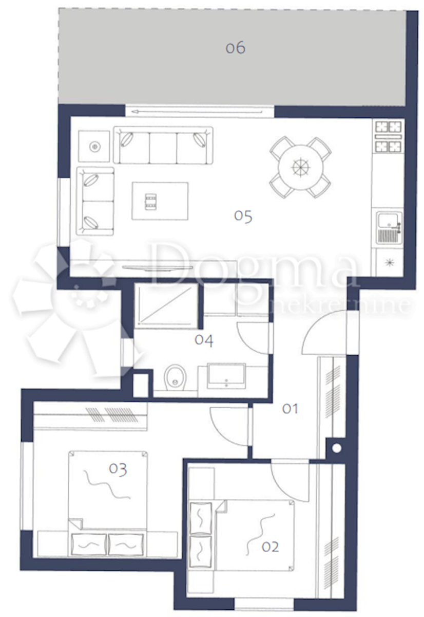 Allogio Premantura, Medulin, 98,90m2