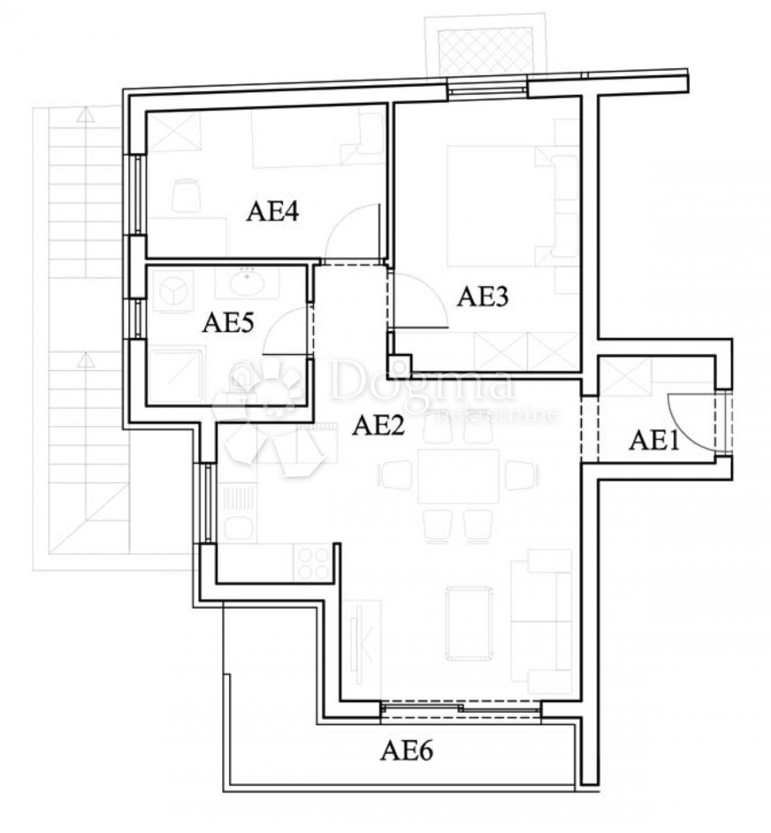 Allogio Štinjan, Pula, 49,28m2