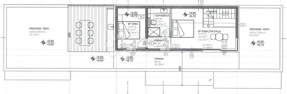 Allogio Povljana, 49,30m2