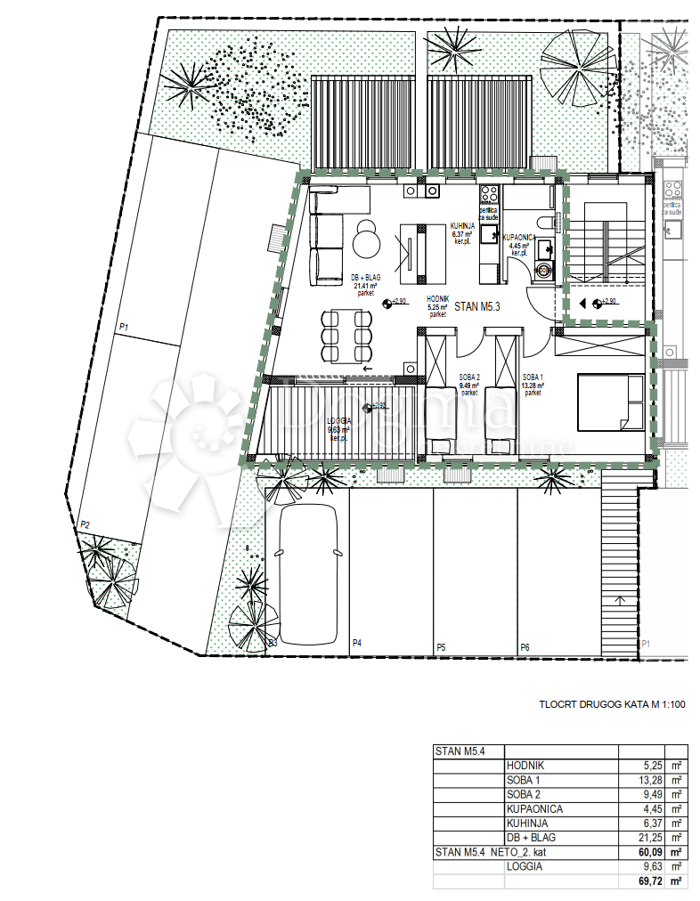 Appartamento Cres, 45,69m2