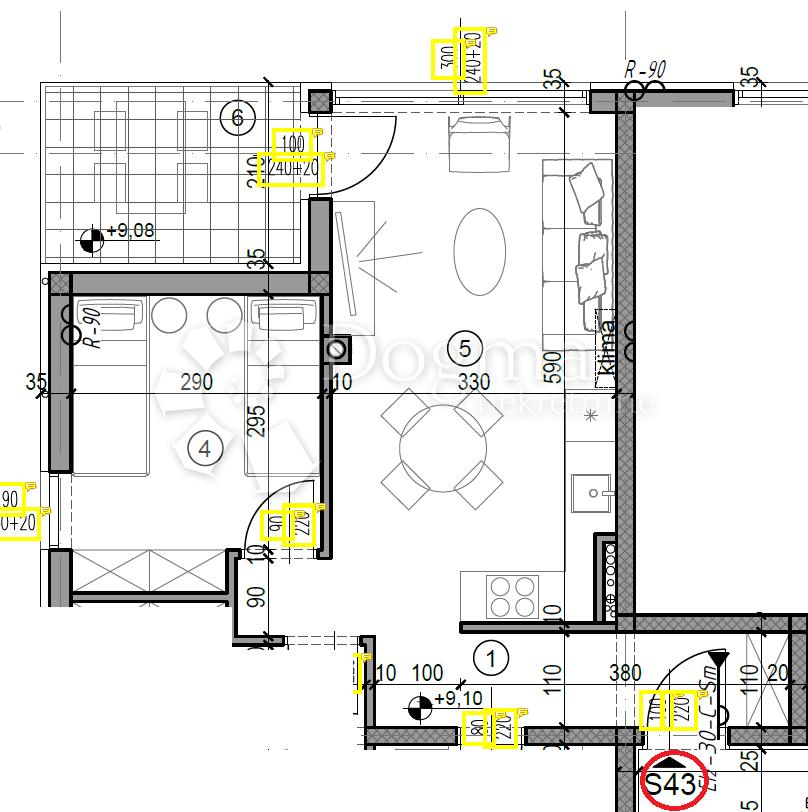 Allogio Monvidal, Pula, 49,05m2