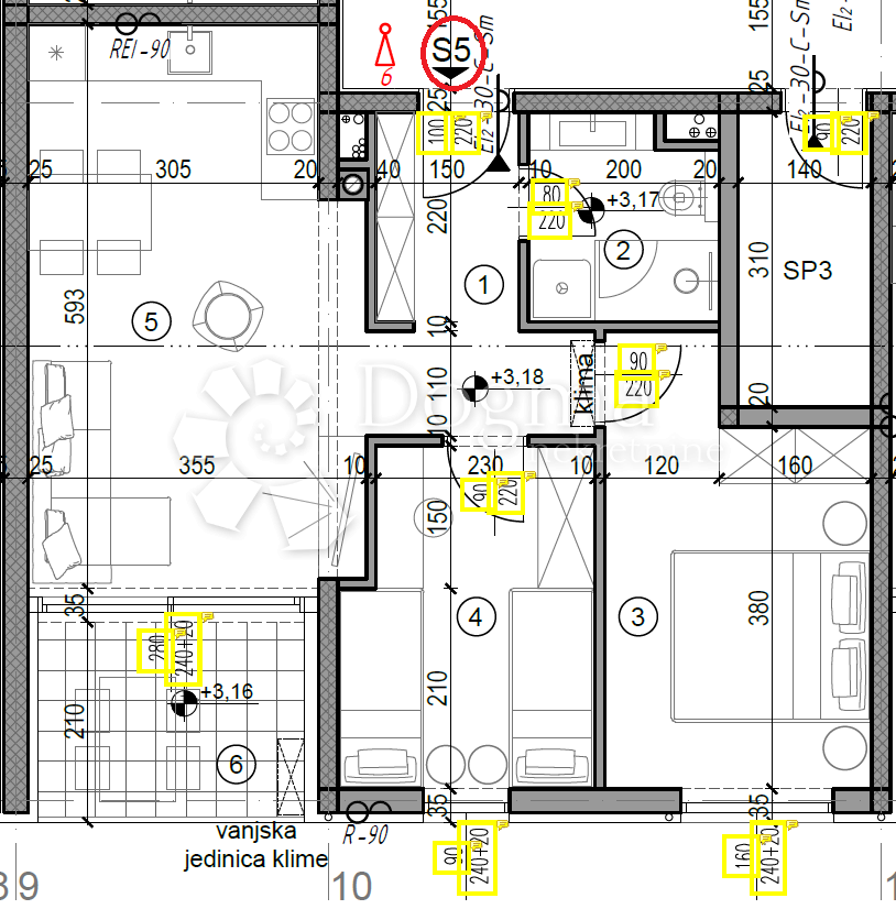 Allogio Monvidal, Pula, 49,05m2