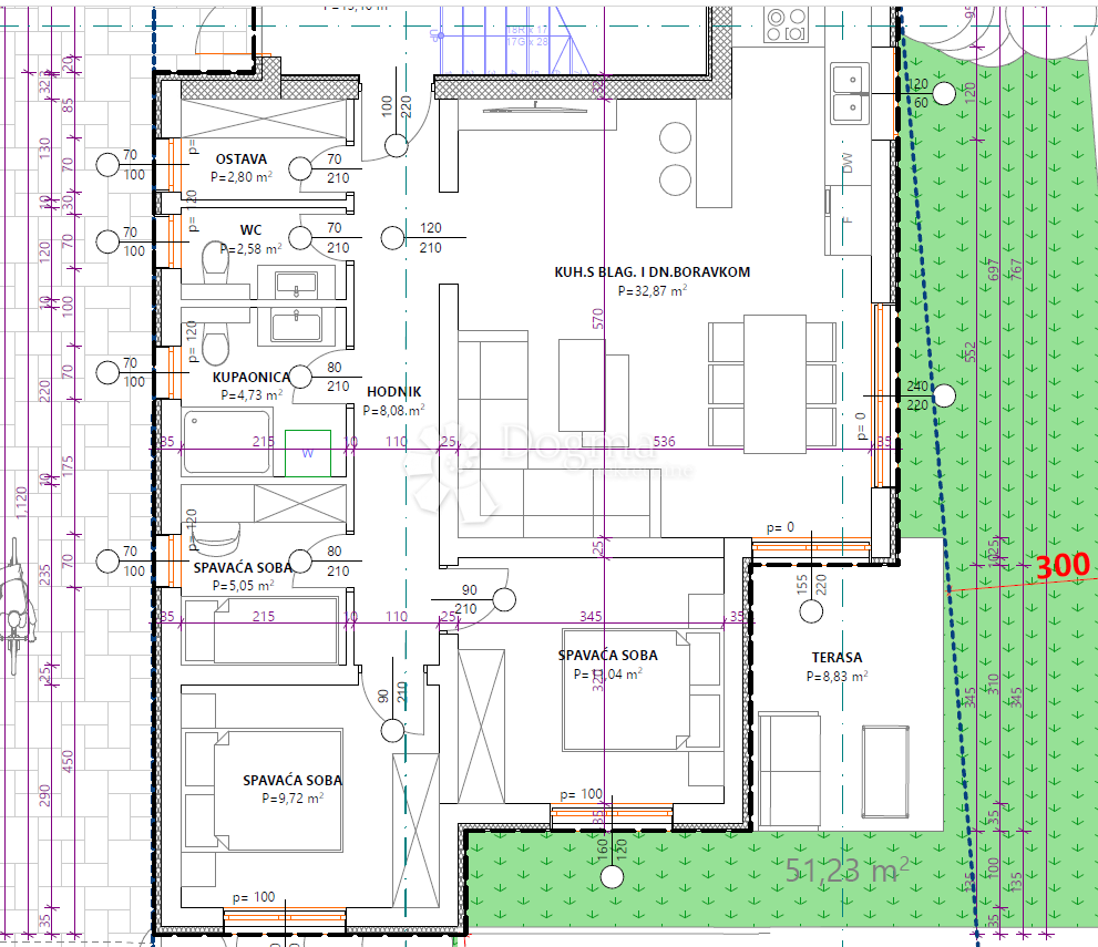 Allogio Vodice, 81,29m2