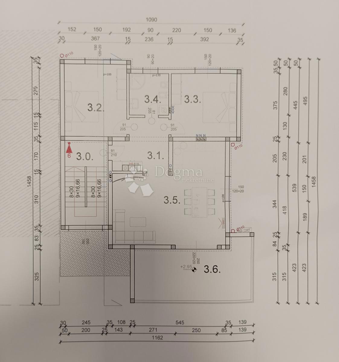 Allogio Barbariga, Vodnjan, 91,59m2