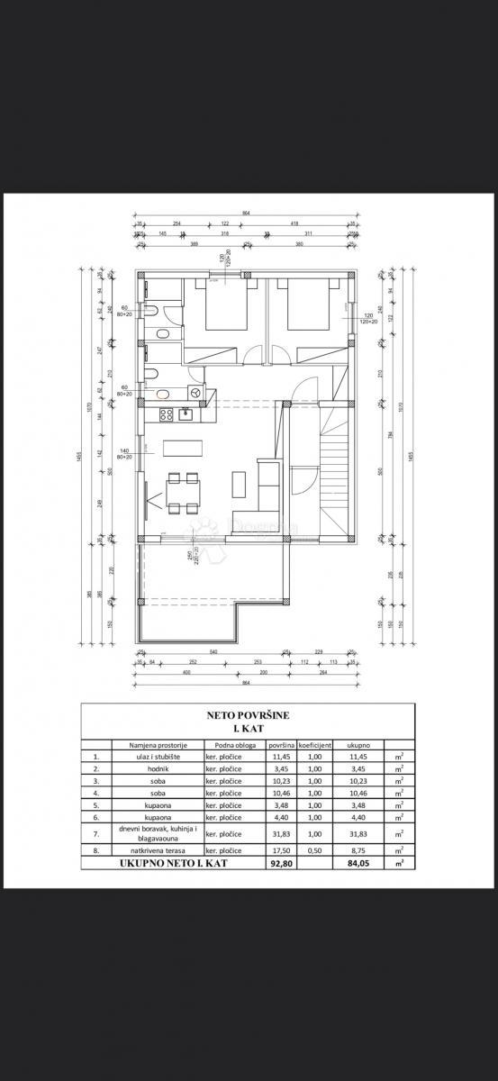 Appartamento Vir, 92,80m2