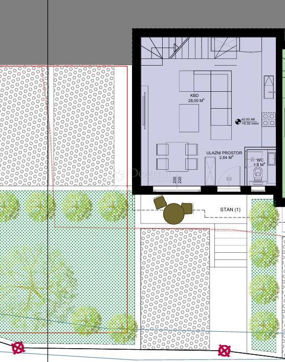 Allogio Sveti Petar na Moru, Sveti Filip I Jakov, 79,80m2