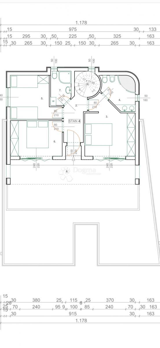 Allogio Kožino, Zadar - Okolica, 108,70m2