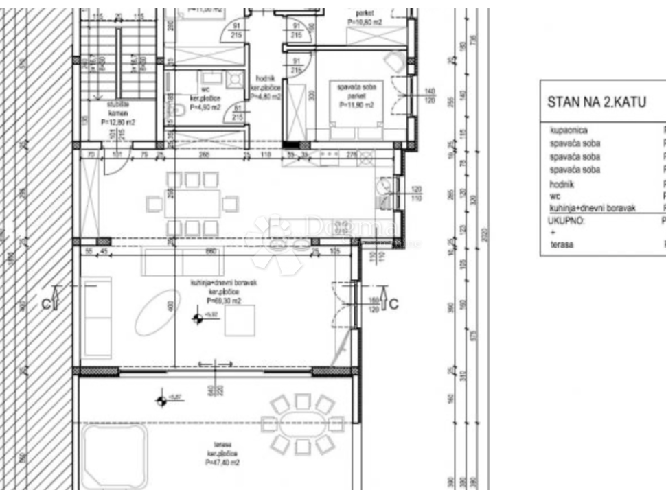 Allogio Žaborić, Šibenik - Okolica, 165,50m2