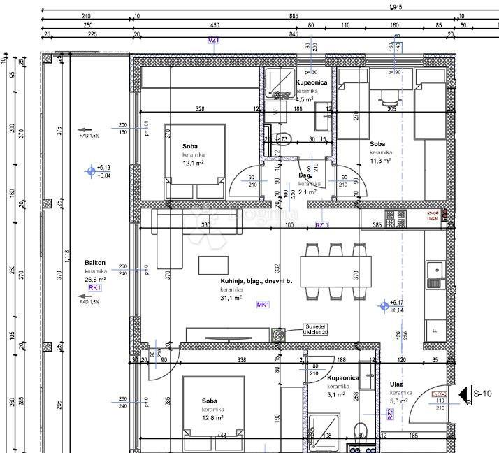 Allogio Tar, Tar-Vabriga, 92,40m2