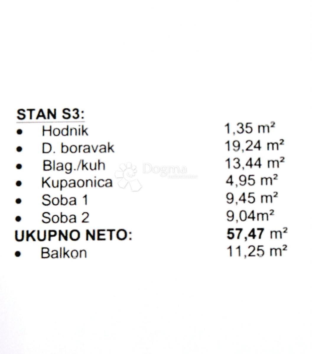 Allogio Okrug Gornji, Okrug, 57,47m2