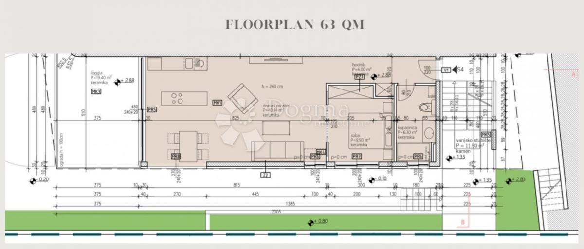 Allogio Seget Vranjica, Seget, 83m2