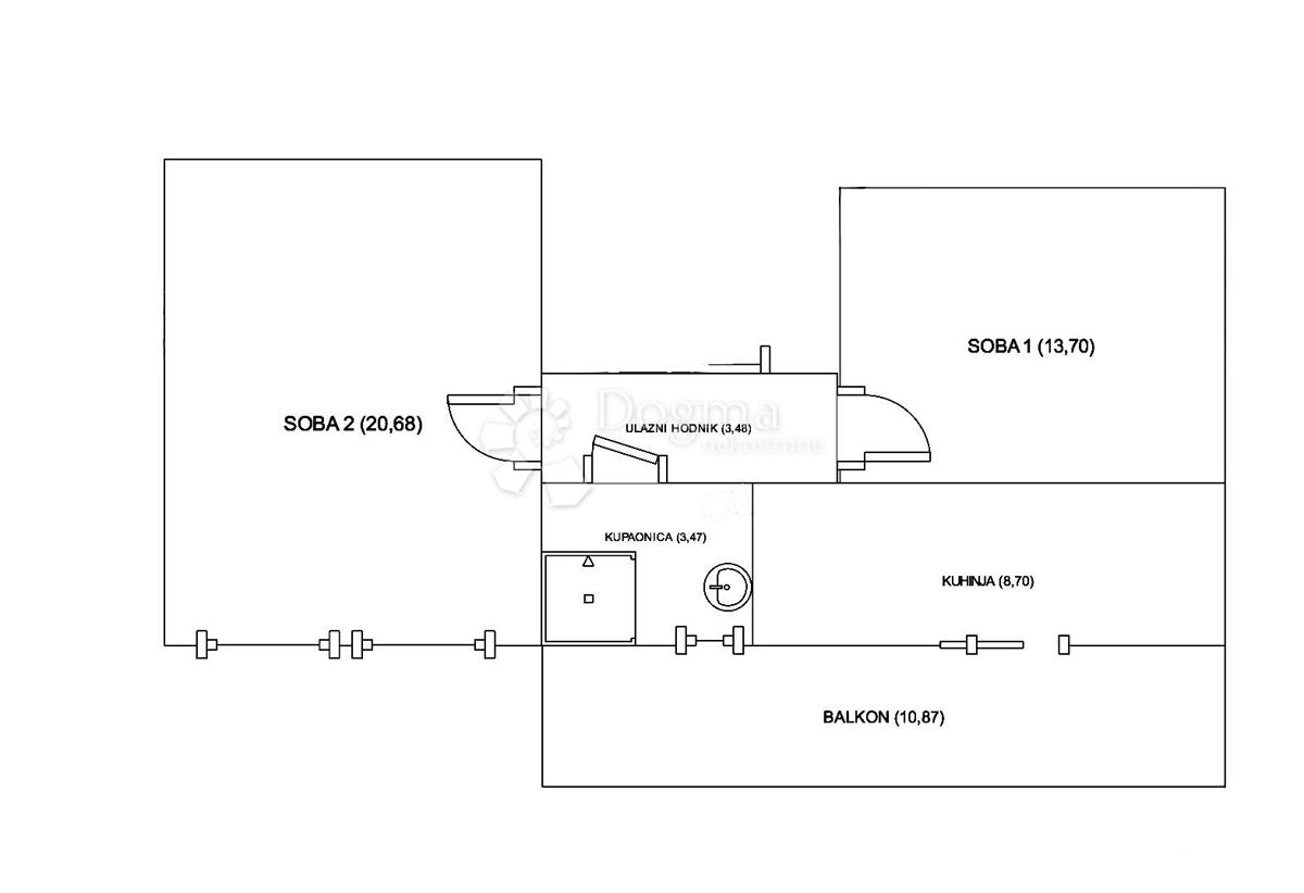 Allogio Botinec, Novi Zagreb - Zapad, 55,51m2