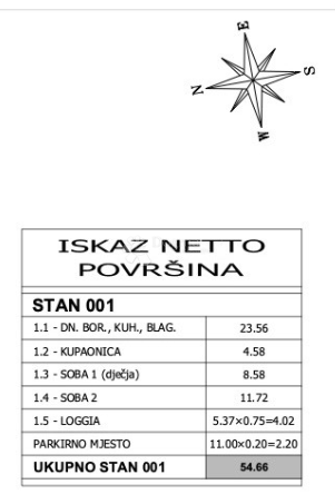 Allogio Peroj, Vodnjan, 54,66m2