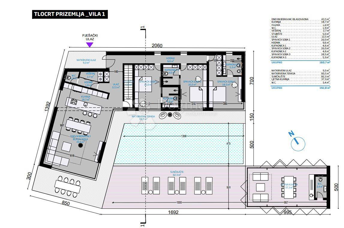 Terreno edificabile Poreč, 1.157m2