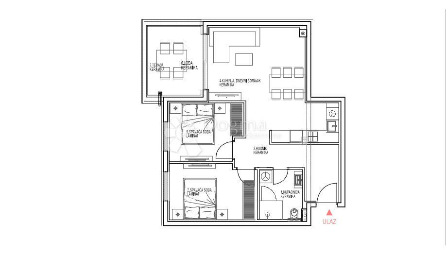 Allogio Primošten, 68,36m2