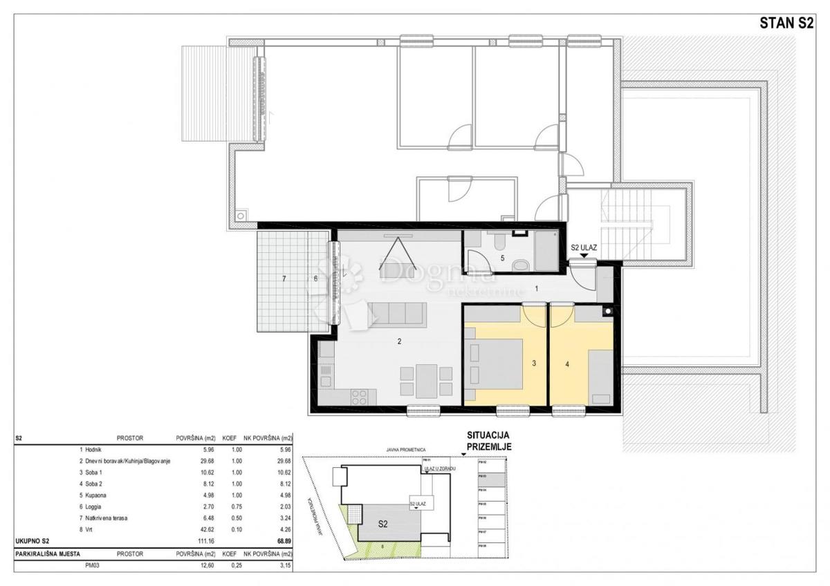 Allogio Mandre, Kolan, 89m2