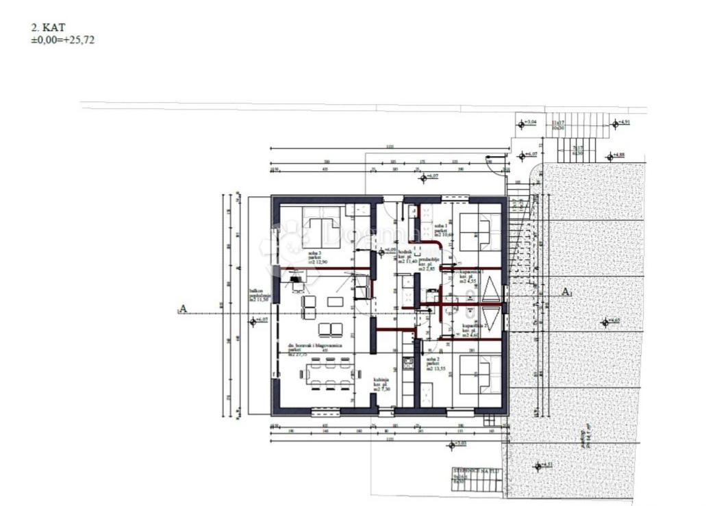 Allogio Čiovo, Trogir, 98,38m2