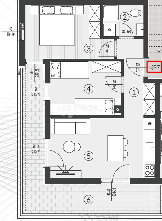 Allogio Šikići, Pula, 51,03m2