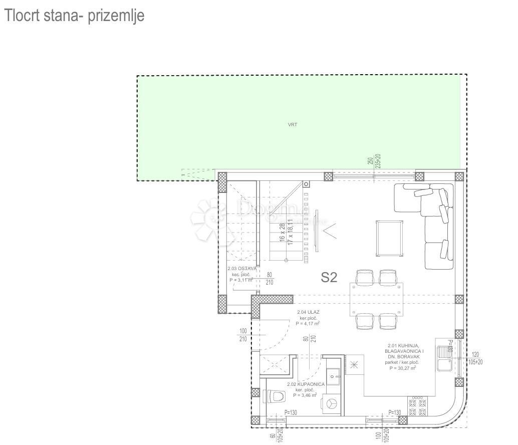 Allogio Kožino, Zadar - Okolica, 95,07m2