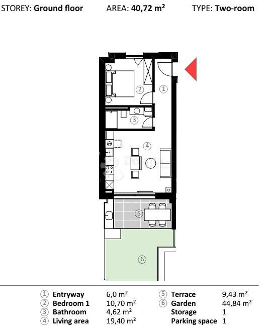 Allogio Umag, 66,90m2